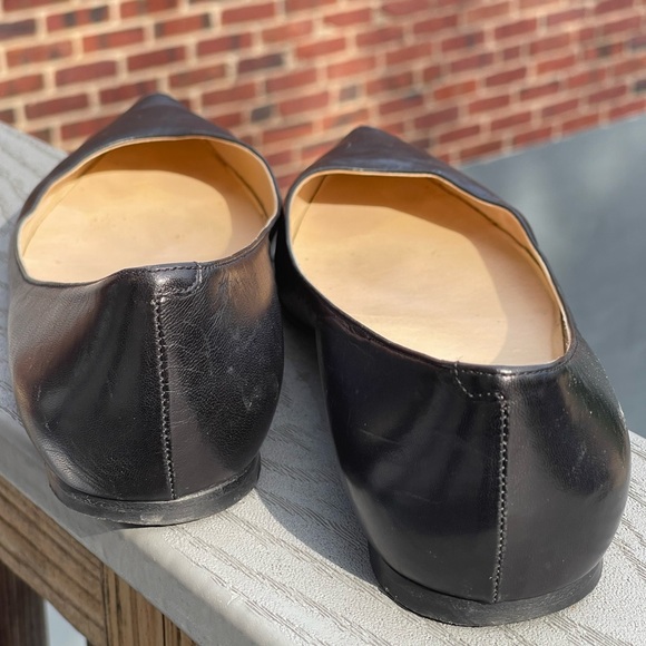 Jimmy Choo Women's Romy Leather Pointed Toe Ballet Flats - Picture 6 of 6